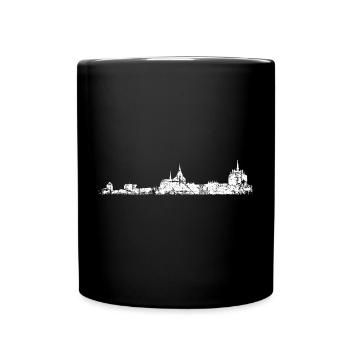 Horizon de Rostock (vintage / blanc) Rostock - Mug uni - noir - Devant