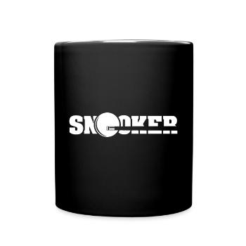 snooker queue symbol billard Spieler Logo icon - Tasse einfarbig - Schwarz - Vorne
