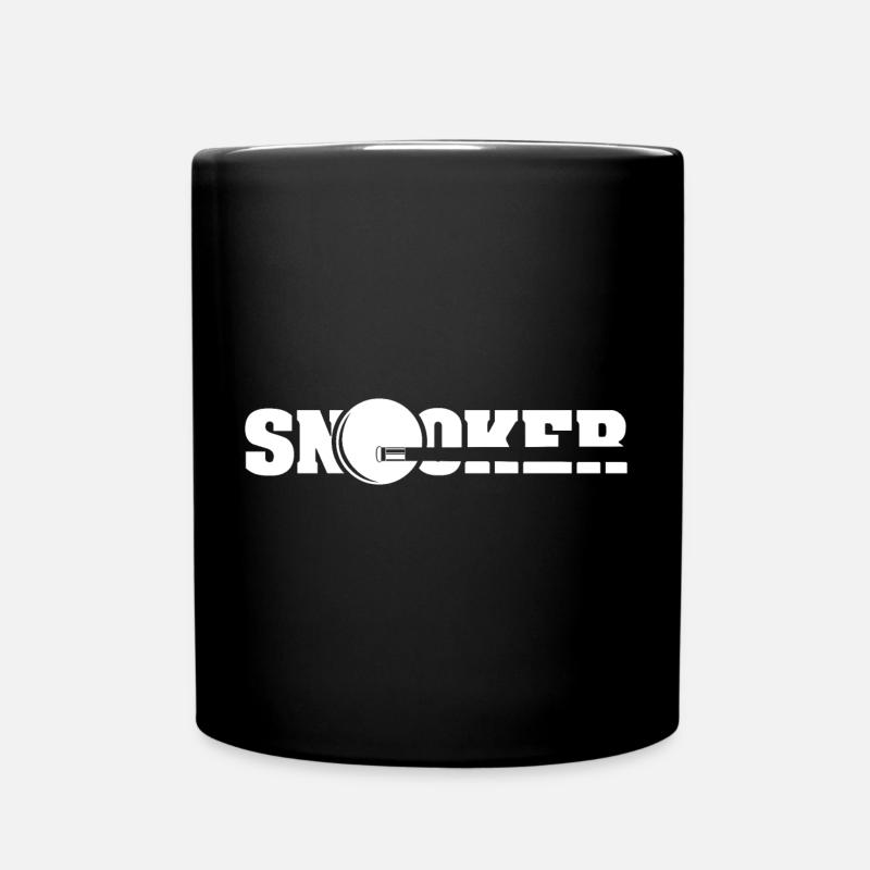 snooker queue symbol billard Spieler Logo icon - Tasse einfarbig - Schwarz