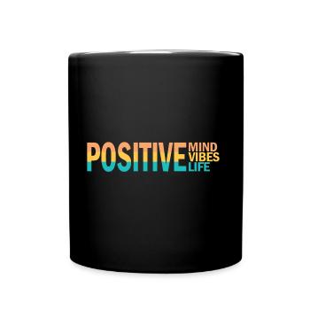 ESPRIT POSITIF VIBES POSITIFS VIE POSITIVE - Mug uni - noir - Devant