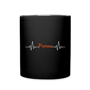Mein Herz schlägt für Prerow - Darss Ostsee - Tasse einfarbig - Schwarz - Vorne
