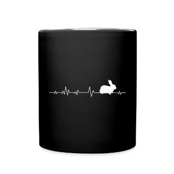 Rabbit Rabbit - Full Colour Mug - black - Front
