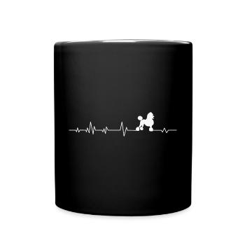 Caniche pour chien - Mug uni - noir - Devant