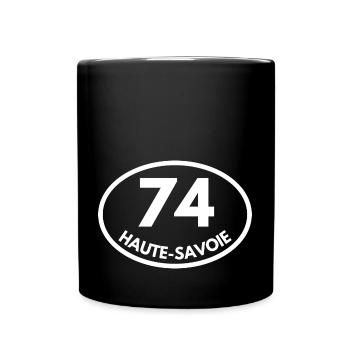 haute-savoie - Mug uni - noir - Devant