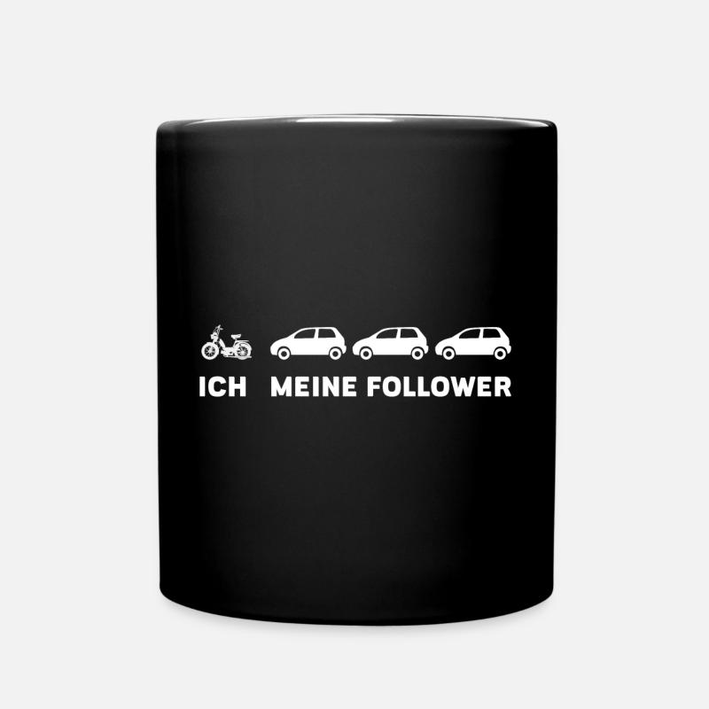 Mofafahrer Mofa Geschenk - Tasse einfarbig - Schwarz
