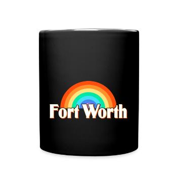 Fort Worth - Full Colour Mug - black - Front