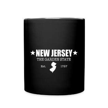 New Jersey - Tasse einfarbig - Schwarz - Vorne