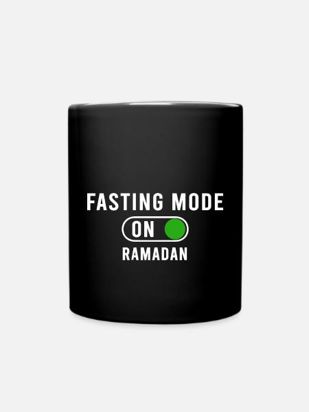 Fastenmodus An Ramadan - Tasse einfarbig - Schwarz
