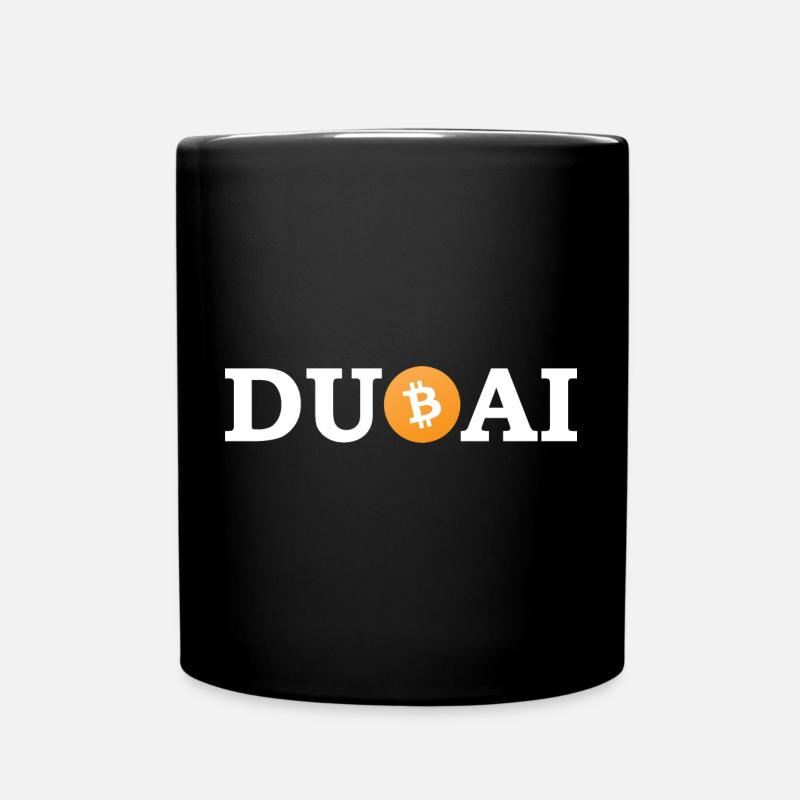 Bitcoin Dubai - Tasse einfarbig - Schwarz