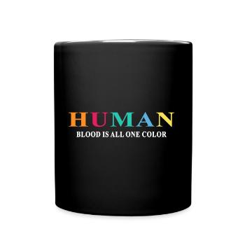 liberté colorée lgbt droits de l’homme journée colorée - Mug uni - noir - Devant