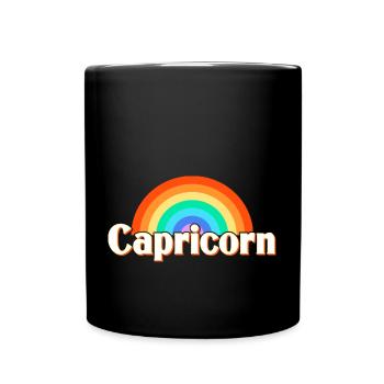Zodiac sign Capricorn - Full Colour Mug - black - Front
