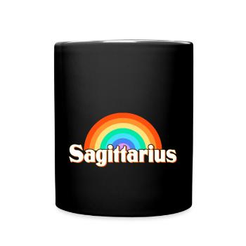 Signe du zodiaque Sagittaire - Mug uni - noir - Devant
