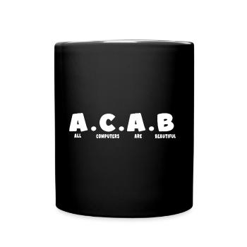 nerd coder iq server download data - Tasse einfarbig - Schwarz - Vorne