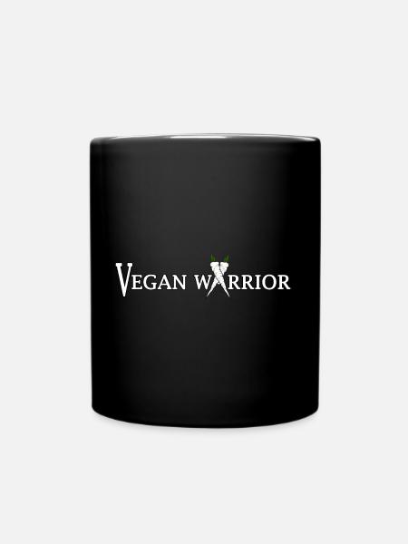 vegan - Tasse einfarbig - Schwarz