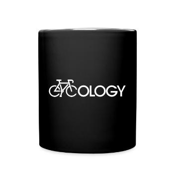 EcoCycle Bicycle Ecology Logo - Full Colour Mug - black - Front