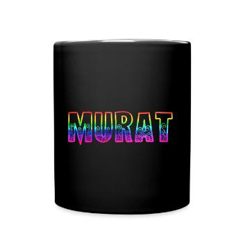 murat rs regenbogen - Tasse einfarbig - Schwarz - Vorne