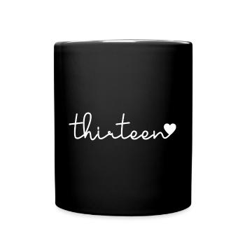 Mignon cadeau d’anniversaire 13 ans 13 ans - treize - Mug uni - noir - Devant