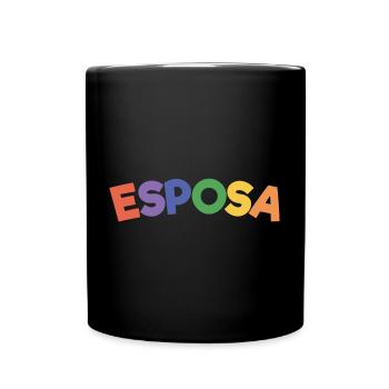 Esposa Cool Wife To Be Bride Couple Wedding Gift - Full Colour Mug - black - Front