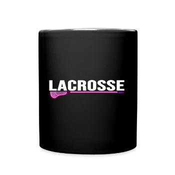 Lacrosse Lacrosse Racket Lacrosse Player - Full Colour Mug - black - Front