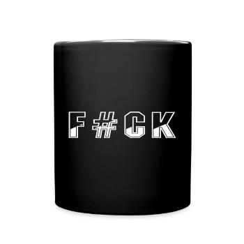 Fuck Design F#CK - Mug uni - noir - Devant