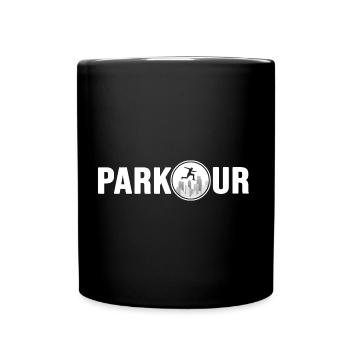 Parkour Traceur CityParkour Jump Wallride - Mug uni - noir - Devant