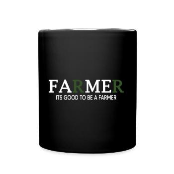 Tractor Tractor driver "Farmer-Fame" Farm - Full Colour Mug - black - Front