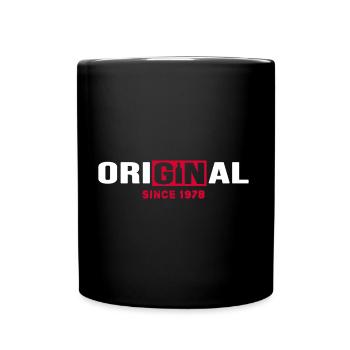 1978 Birthday anniversary Original Gin - Full Colour Mug - black - Front