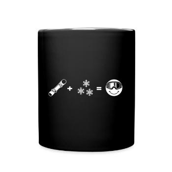 Snowboarder « Snowboarder-Love » Freestyleboard - Mug uni - noir - Devant