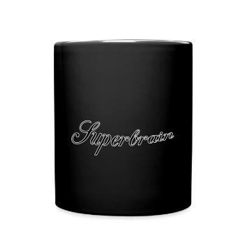Super-cerveau - Mug uni - noir - Devant
