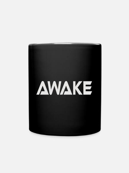 AWAKE - Tasse einfarbig - Schwarz