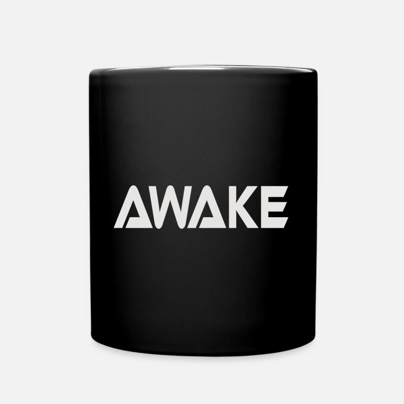 AWAKE - Tasse einfarbig - Schwarz
