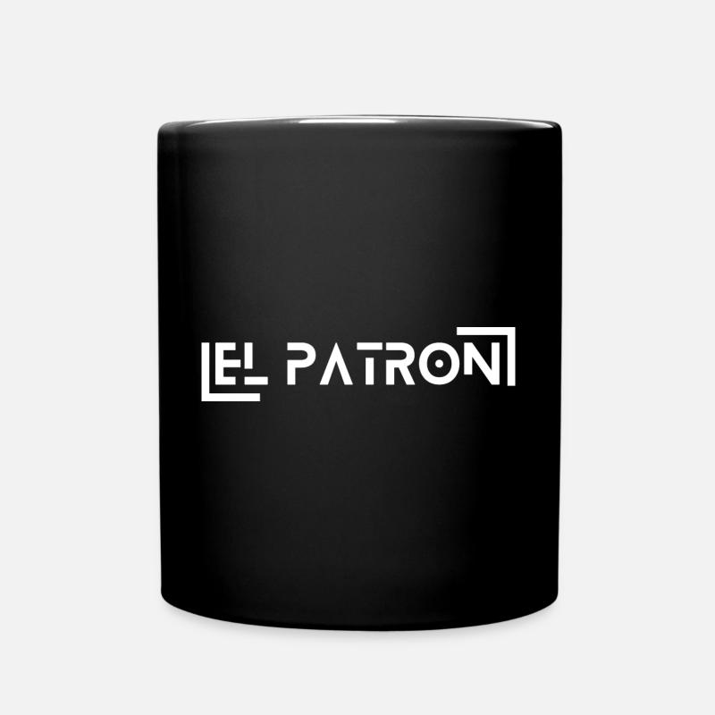 El Patron Lettering – Stylischer Spruch - Tasse einfarbig - Schwarz