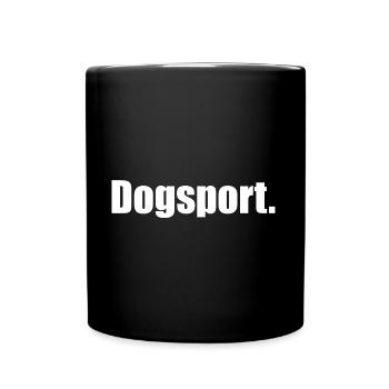 Dogsport. Dog motif White - Full Colour Mug - black - Front