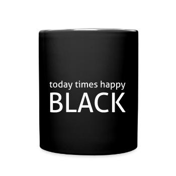 today times happy black - Full Colour Mug - black - Front