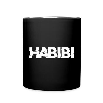 Habibi lettering - Full Colour Mug - black - Front