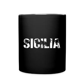 Sicilia Palm Islands Sicile - Mug uni - noir - Devant