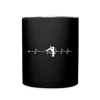 Heartbeat Pakour - Full Colour Mug - black - Front