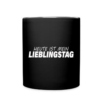 LIEBLINGSTAG - Tasse einfarbig - Schwarz - Vorne