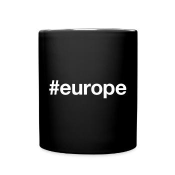 EUROPE Hashtag - Mug uni - noir - Devant