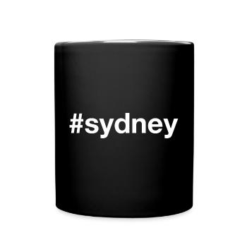 SYDNEY Australie Hashtag - Mug uni - noir - Devant