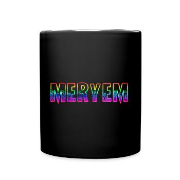 meryem rs regenbogen - Tasse einfarbig - Schwarz - Vorne