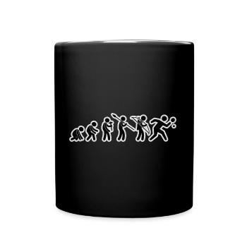 Evolution Table Tennis Black Grunge - Tasse einfarbig - Schwarz - Vorne