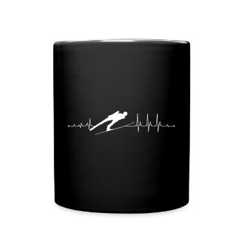 Heartbeat Sprint Silhouette - Tasse einfarbig - Schwarz - Vorne