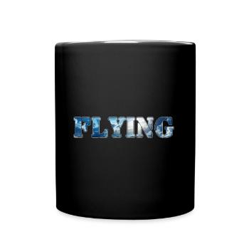 Flying - Tasse einfarbig - Schwarz - Vorne