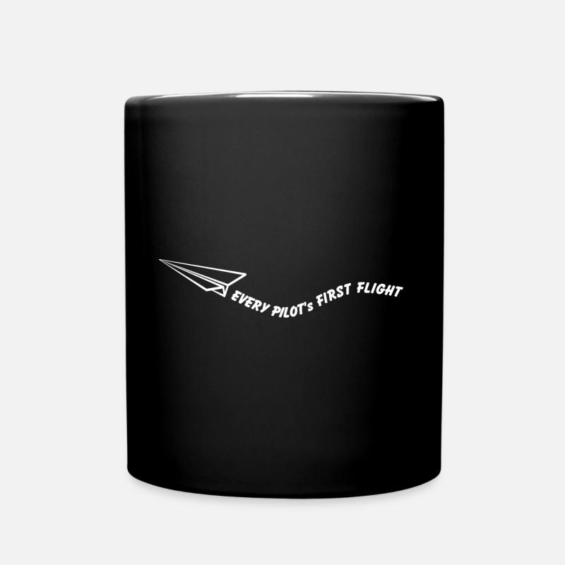 Every pilot's first flight - Full Colour Mug - black