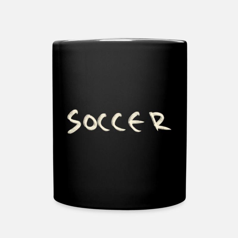 Soccer - Tasse einfarbig - Schwarz
