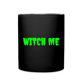 Magische Hexerei Thema T-Shirt Design - Tasse einfarbig - Schwarz - Vorne