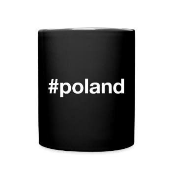 POLAND Hashtag Polen - Tasse einfarbig - Schwarz - Vorne