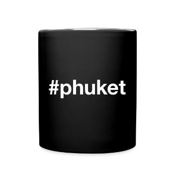 PHUKET Hashtag Indonesien - Tasse einfarbig - Schwarz - Vorne