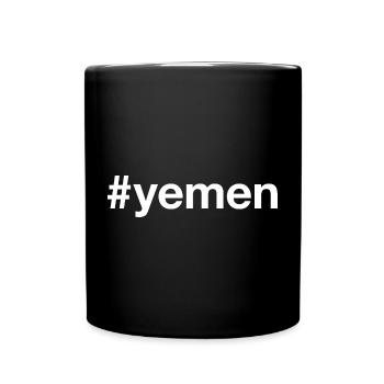 YEMEN Hashtag Jemen - Tasse einfarbig - Schwarz - Vorne